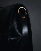 Bolso de cuero con diseño acolchado de diamantes de Yves Saint Laurent de los años 80-90