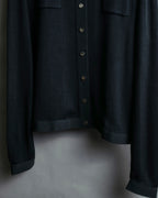 "Salvatore Ferragamo"Cotton x rayon summer knit shirt