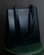 "Salvatore Ferragamo" Pocket detail leather combination tote bag