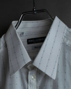 "Dolce & Gabbana" Grid stitch broadcloth shirt