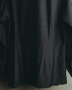“COMME des GARCONS” Late 80’s-early 90’s silk tucked black shirt