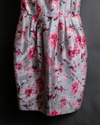 "Max Mara" Watercolor floral pattern sleeveless long dress