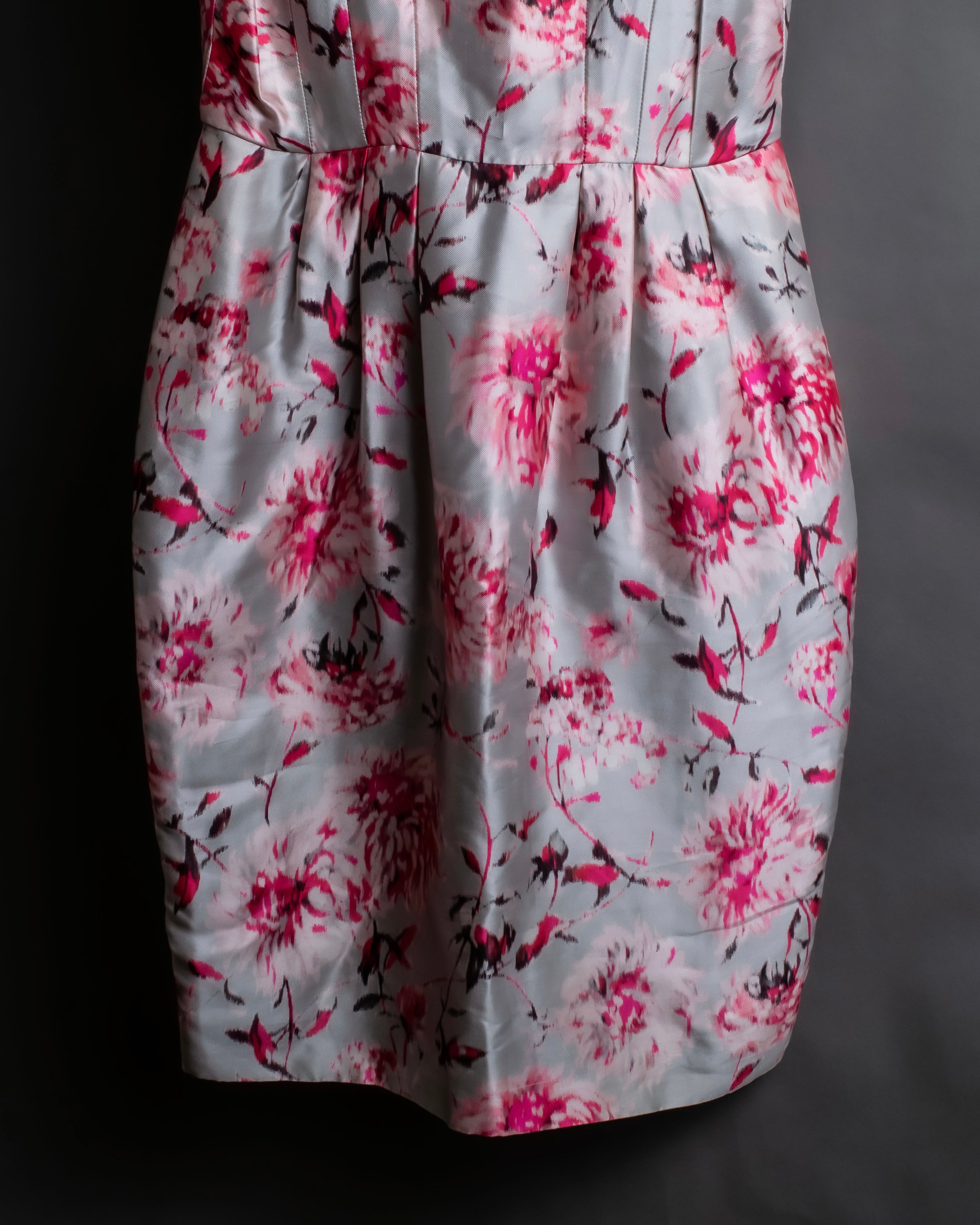 "Max Mara" Watercolor floral pattern sleeveless long dress