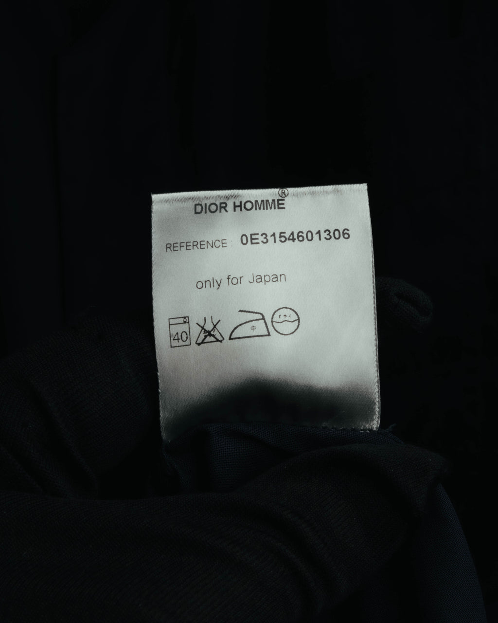 “Dior Homme” 00’s Sheer cotton concealed placket shirt
