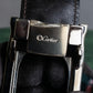 "Cartier" 2C logo motif buckle design leather belt