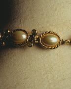 -SPECIAL- “Christian Dior” 70’s-80’s Faux pearl crystal statement necklace