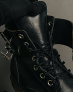 “COMME des GARÇONS HOMME”
00’s-10’s Double buckle leather combat boots