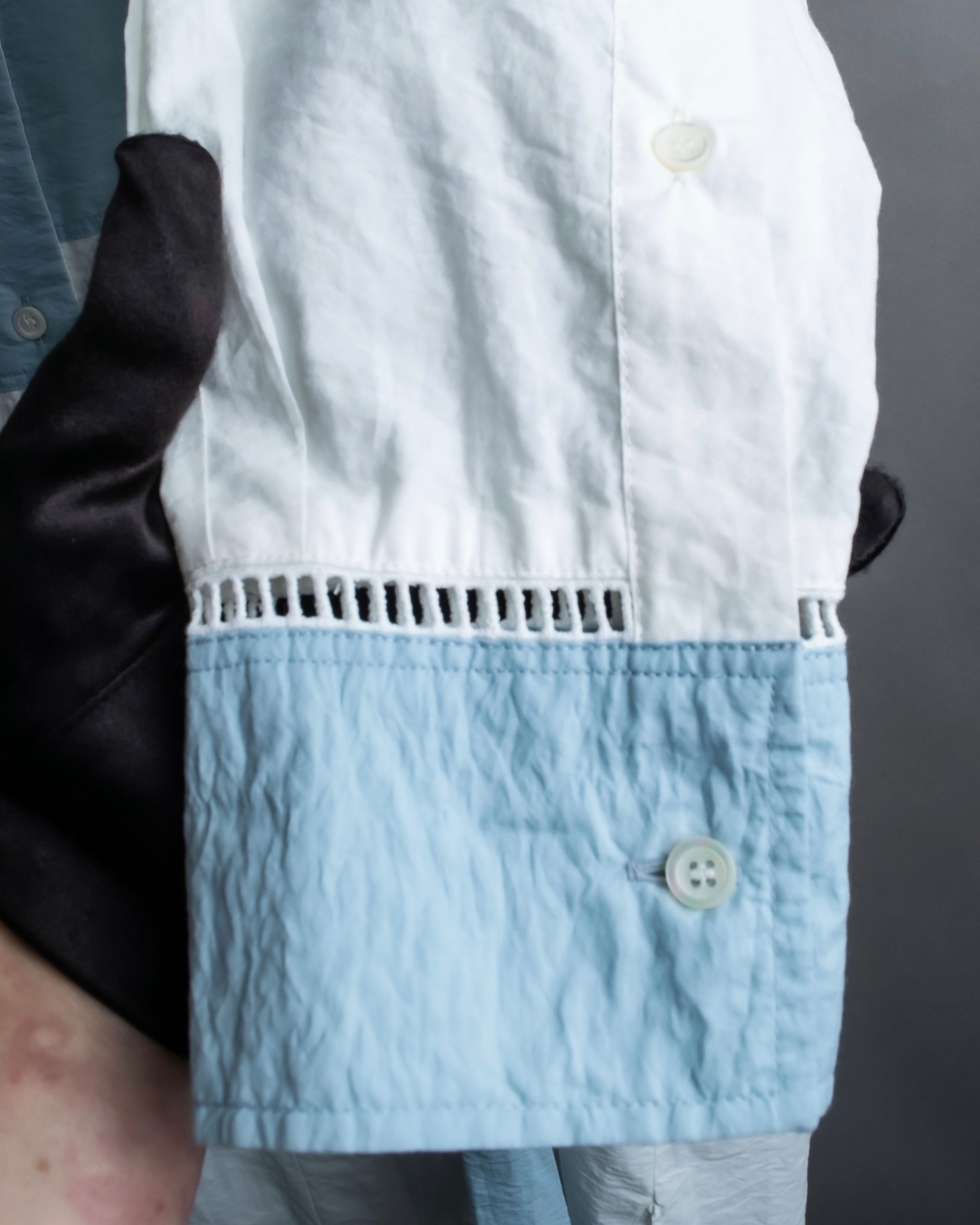 "LOEWE" Asymmetrical waist ribbon design long shirt