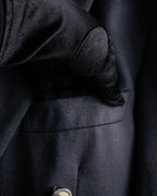 Vintage shoulder construction peak lapel tailored jacket