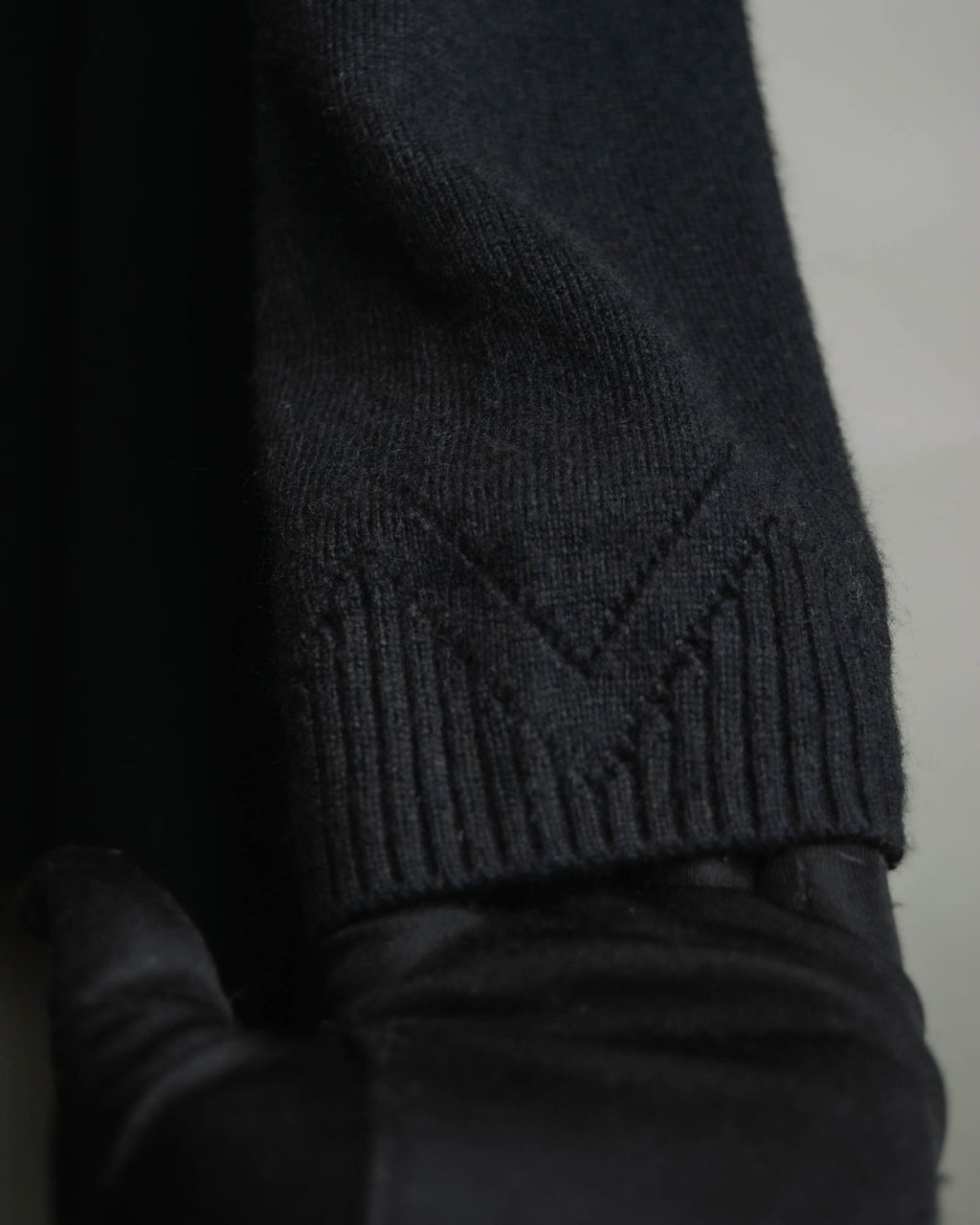 "Christian Dior" 90's-00's Open front wool silk pointelle knit cardigan