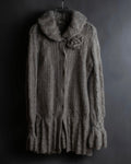 "ERMANNO SCERVINO" Three-dimensional knit long cardigan