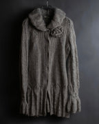 "ERMANNO SCERVINO" Three-dimensional knit long cardigan