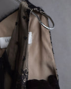 "VALENTINO" Lace layered ribbon design sleeveless dress