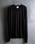 "BOTTEGA VENETA" High quality wool charcoal brown knit