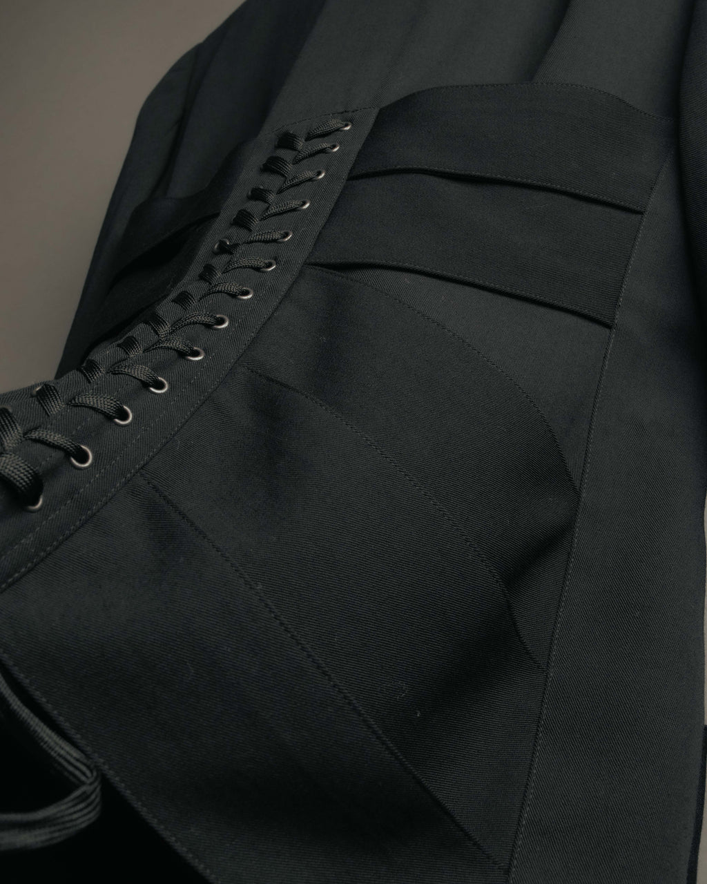 -SPECIAL- “Jean Paul GAULTIER FEMME” 2005-2011 Corset lace-up tailored zip jacket