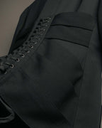 -SPECIAL- “Jean Paul GAULTIER FEMME” 2005-2011 Corset lace-up tailored zip jacket