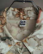 -MOOD Vintage Collections-
90’s-00’s Large floral print drape shirt