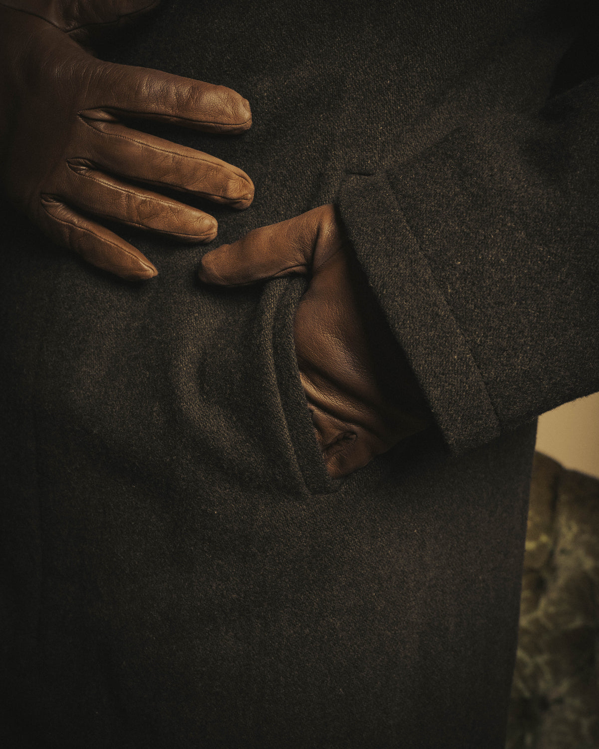 -SPECIAL- “Maison Martin Margiela” 2011-2014 Short wool blend chesterfield coat