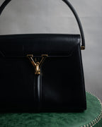 “VALENTINO GARAVANI” 80’s-90’s V clasp top handle bag