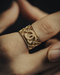 -SPECIAL- “CHANEL“ 2021 AW Pearl quilted CC ring