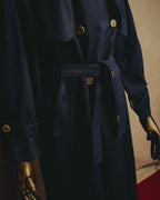 "CELINE" 70's-90's Classic belted trench coat
