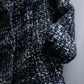 "Weekend Max Mara" Fur trimmed design collar tweed flare coat