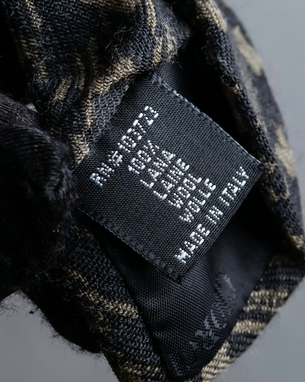 "ARMANI COLLEZIONI" Houndstooth wool necktie