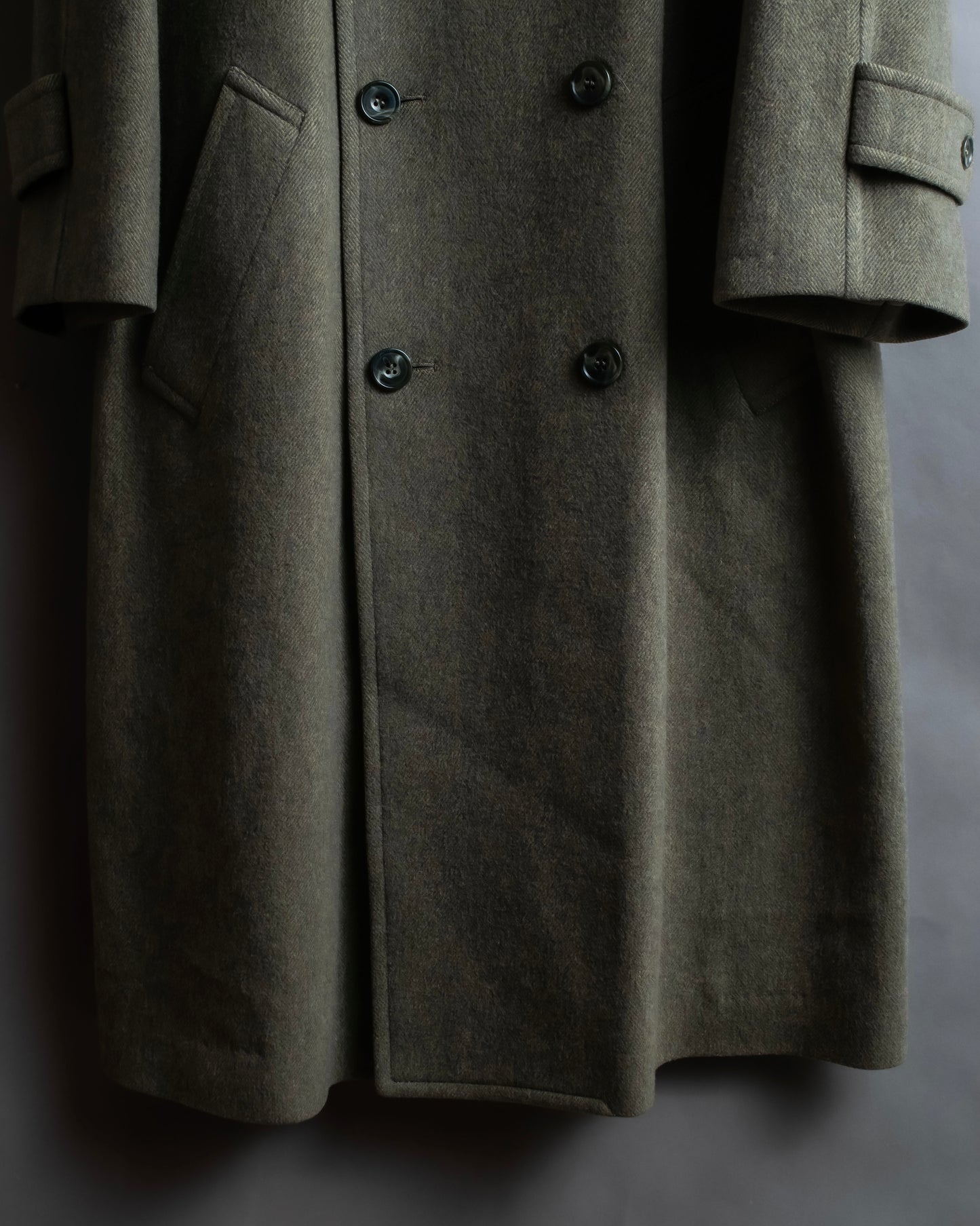 "Pierre Cardin" Double breasted oversized melton chester coat