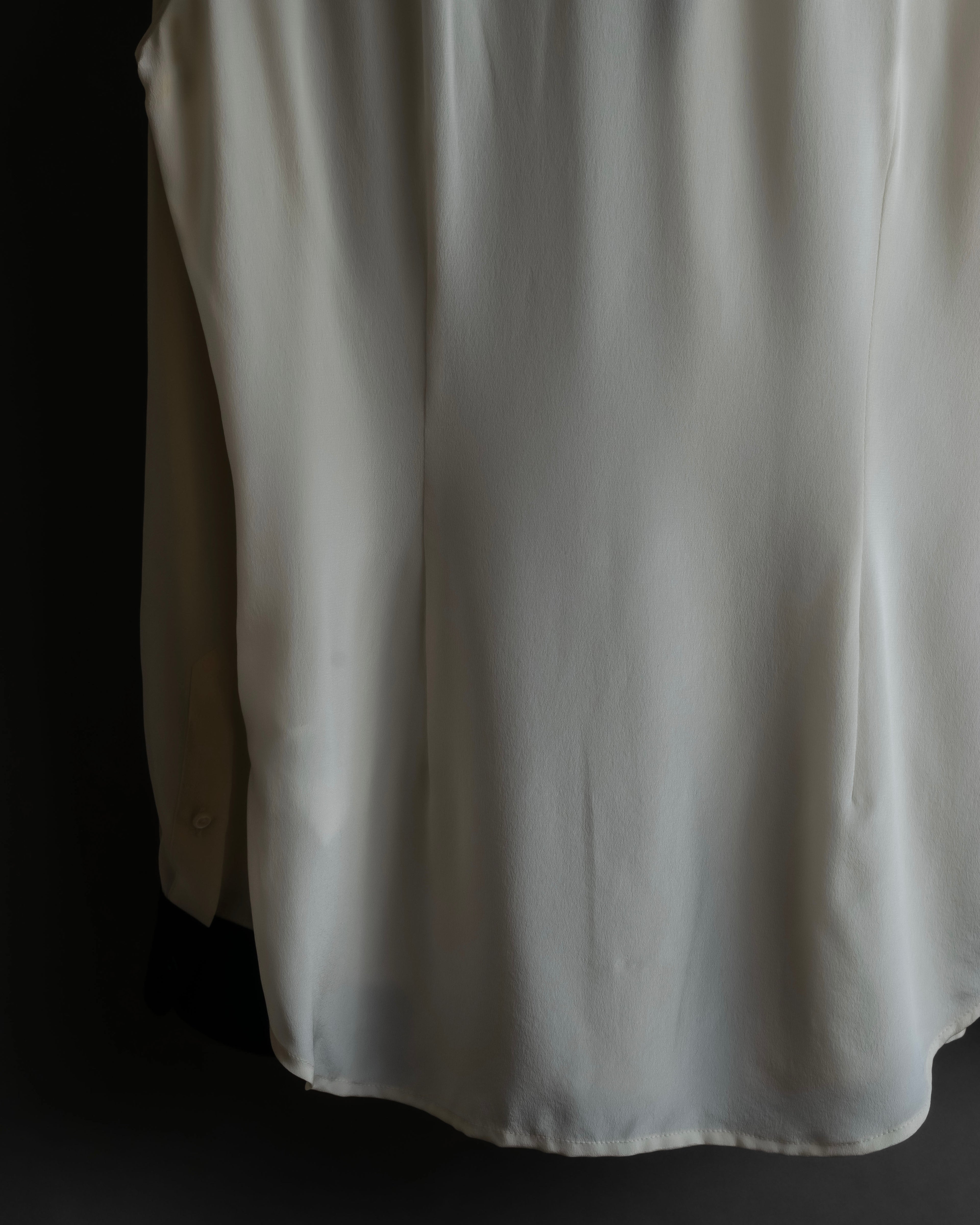 "Ralph Lauren" High density woven silk clerical shirt