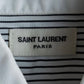 "YVES SAINT LAURENT" Fine pitch stripe pattern clerical design shirt