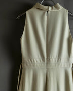 "VALENTINO" Belted design sleeveless long dress