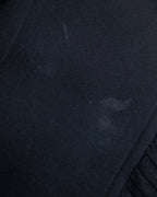 "YVES SAINT LAURENT" 2002 AW Scarf docking tulle design silk double zipper blouse