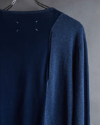 "MAISON MARGIELA" 17SS Asymmetric button line knit