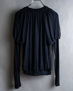 "CALVIN KLEIN" Layered sleeve gathered design pullover