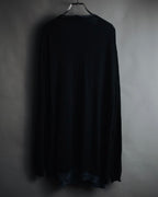 "Yohji Yamamoto POUR HOMME" 24SS layered sheer knit pullover