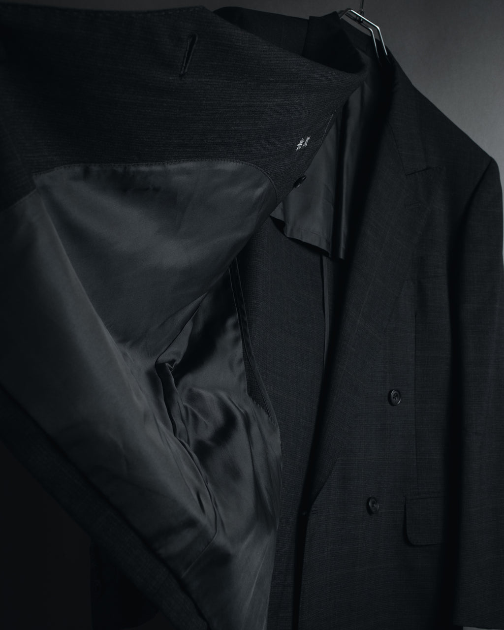 "Burberrys" 90’s double-breasted peak lapel suit set-up