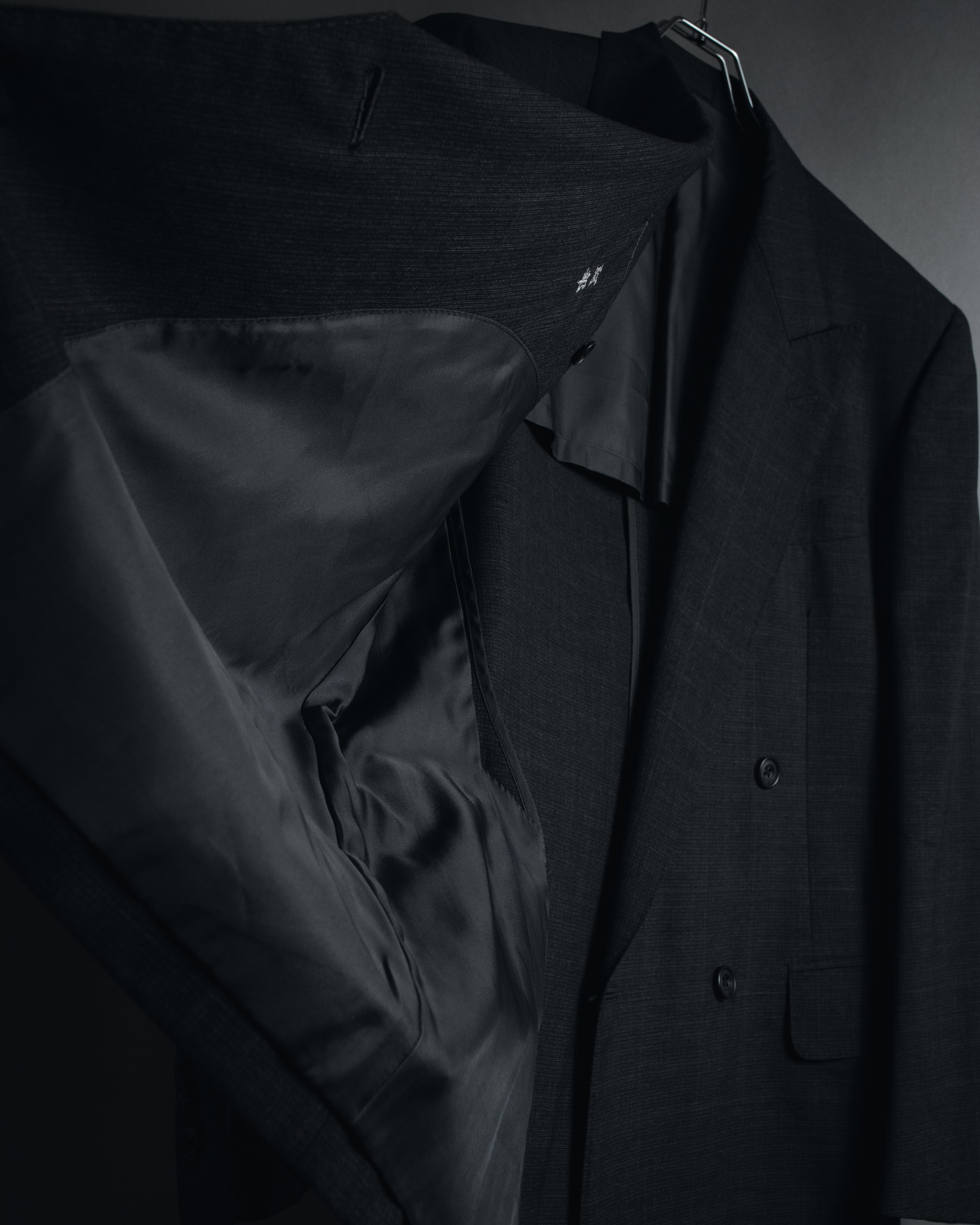 "Burberrys" 90’s double-breasted peak lapel suit set-up