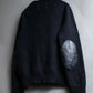 "MAISON MARGIELA" Leather elbow patch design wool knit