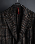 "Ernesto" Glen plaid flannel tailored jacket