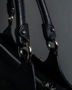 "Salvatore Ferragamo" Gancini motif gathered design leather bag