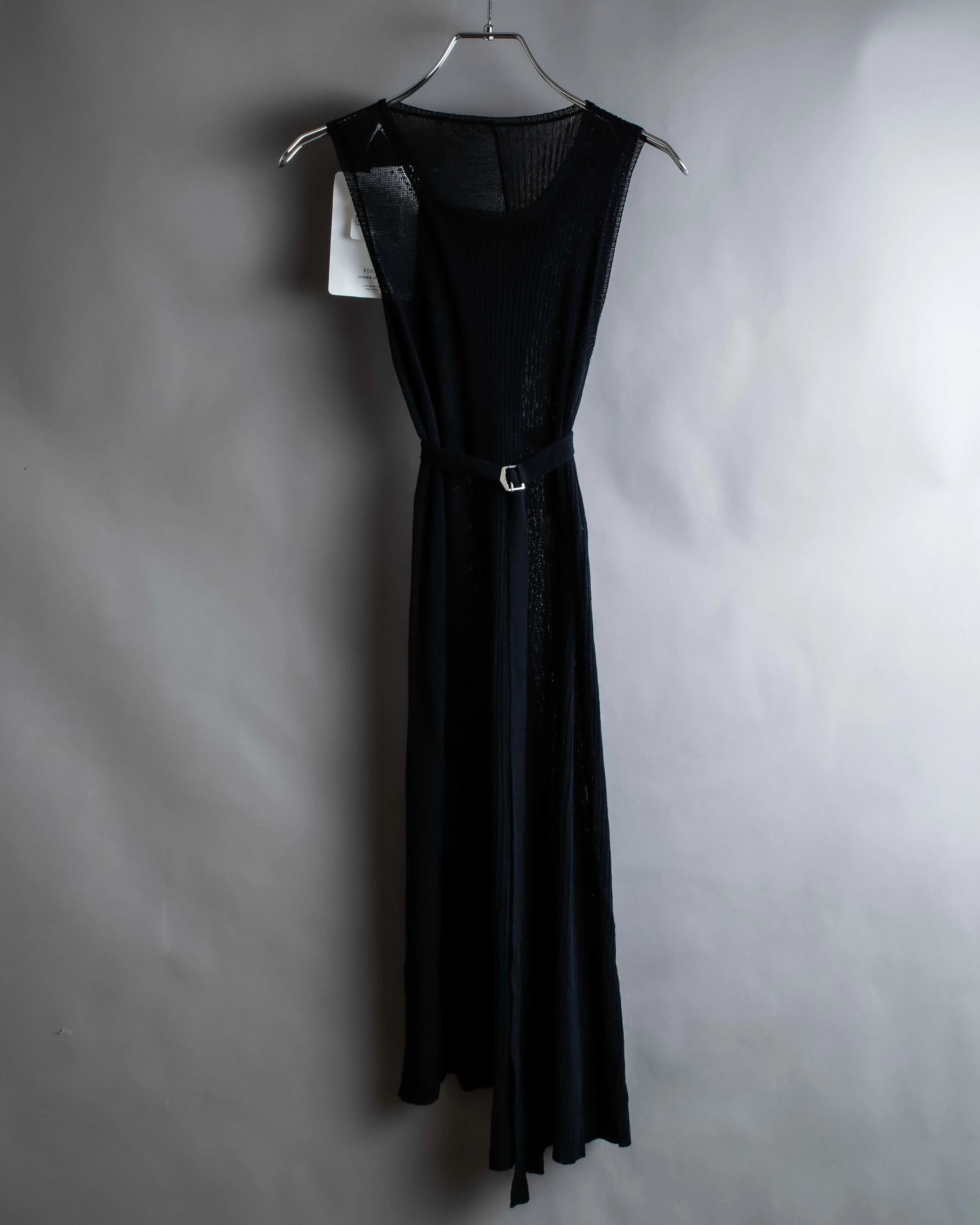 "YOHJI YAMAMOTO FEMME" 13SS Belted sleeveless long dress
