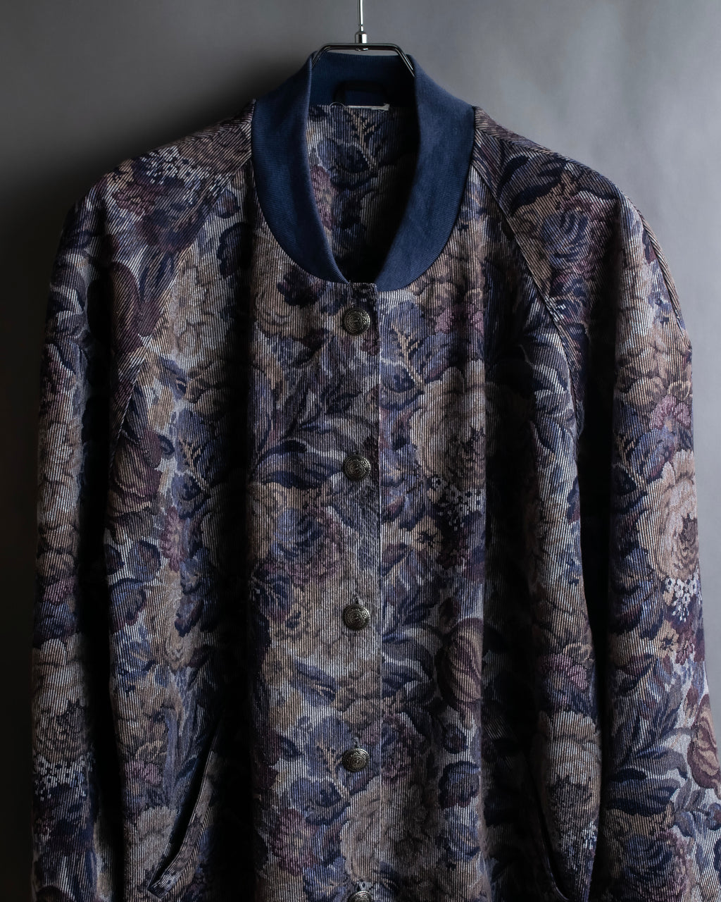 Vintage jacquard floral pattern jacket