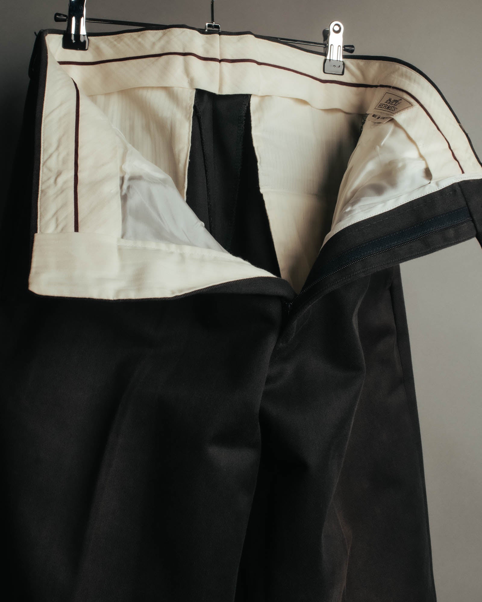 -SPECIAL- "Hermès" 90's-00's Refined cotton trousers