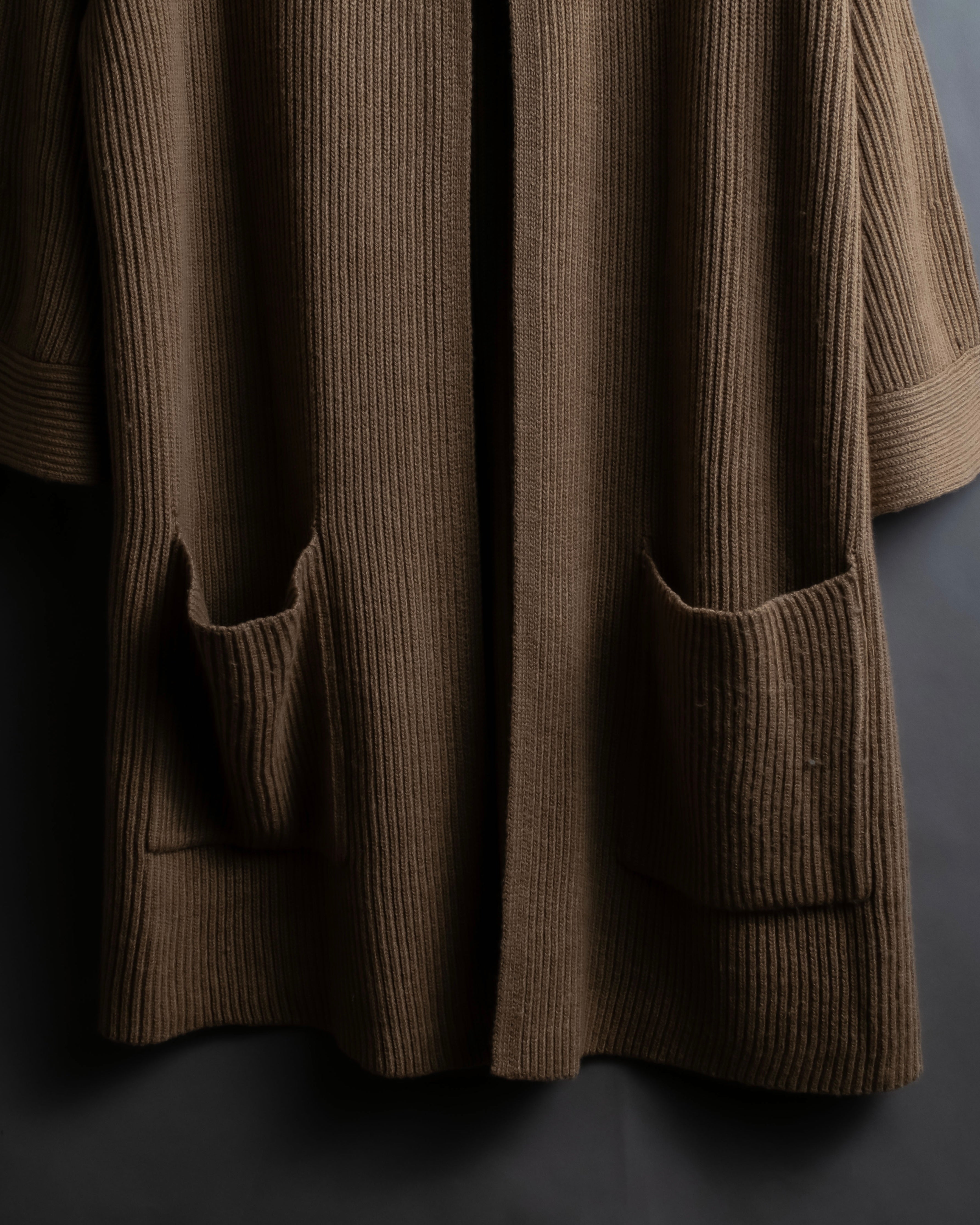 "POLO Ralph Lauren" Buckle closure design ribbed cardigan