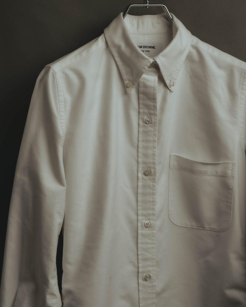 -SPECIAL- “THOM BROWNE” 2010’s tricolor grosgrain oxford shirt dress