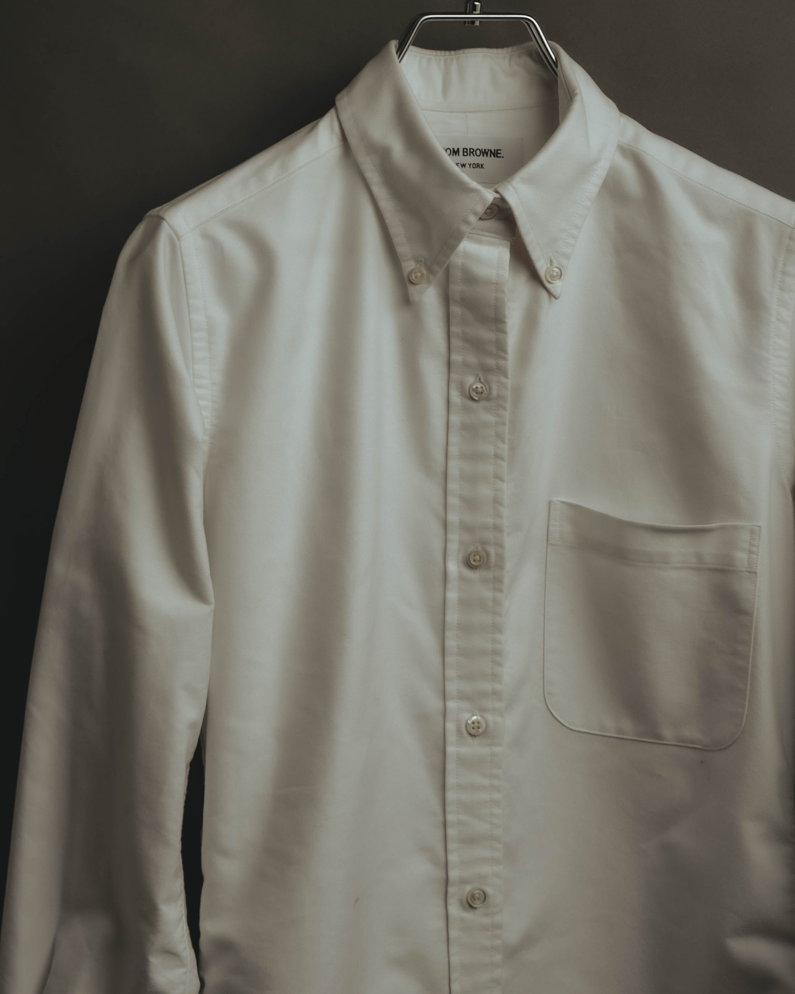 -SPECIAL- “THOM BROWNE” 2010’s tricolor grosgrain oxford shirt dress