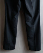 "sacai" Satin line design tapered slacks