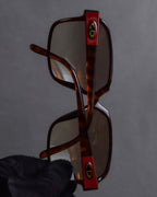 "Christian Dior Monsieur" Red temple gradient frame monsieur sunglasses