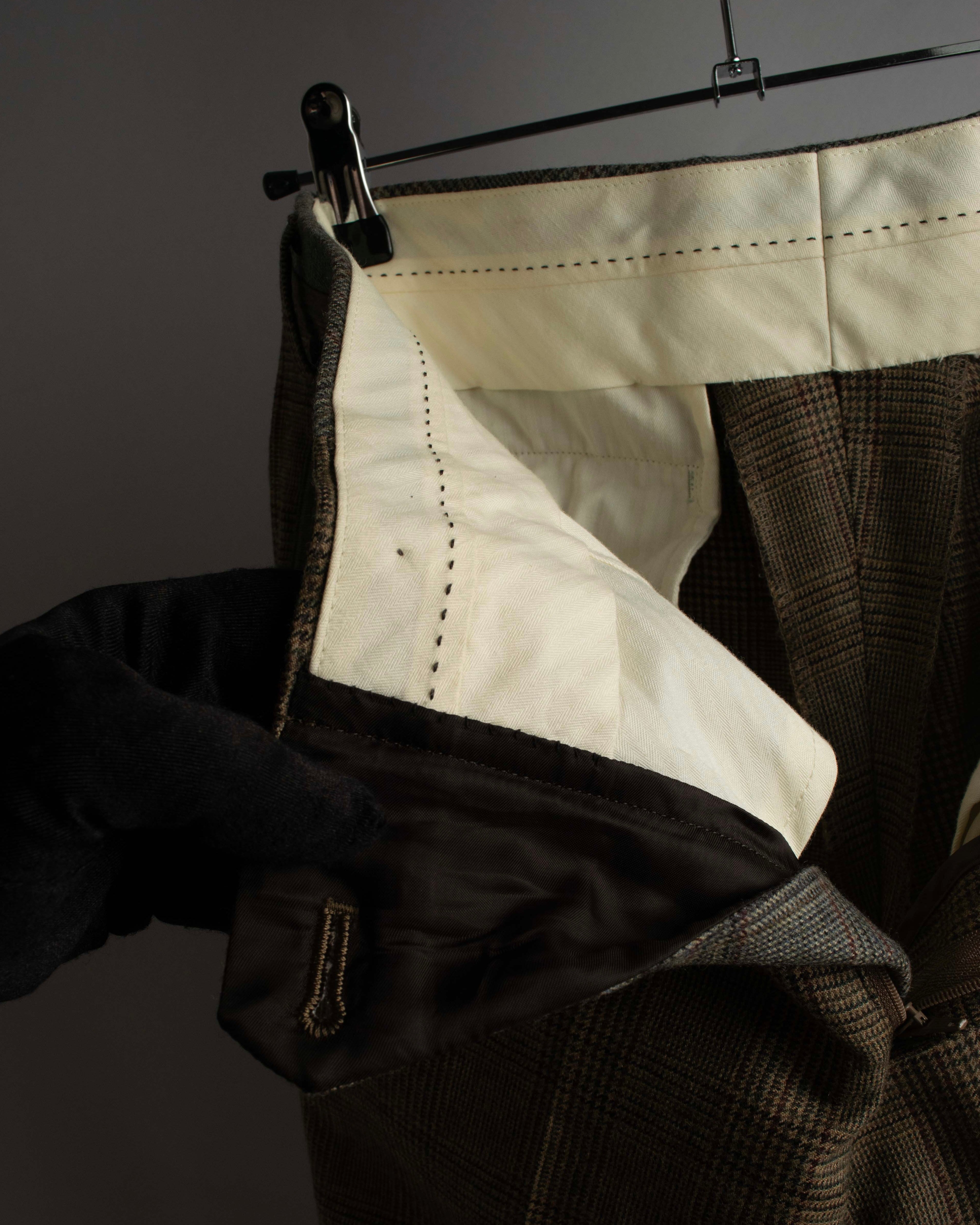 "PAUL SMITH" Flaming detail glen plaid set up