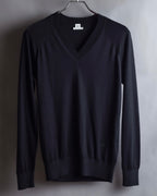"HERMES" Cashmere silk blend V-neck knit